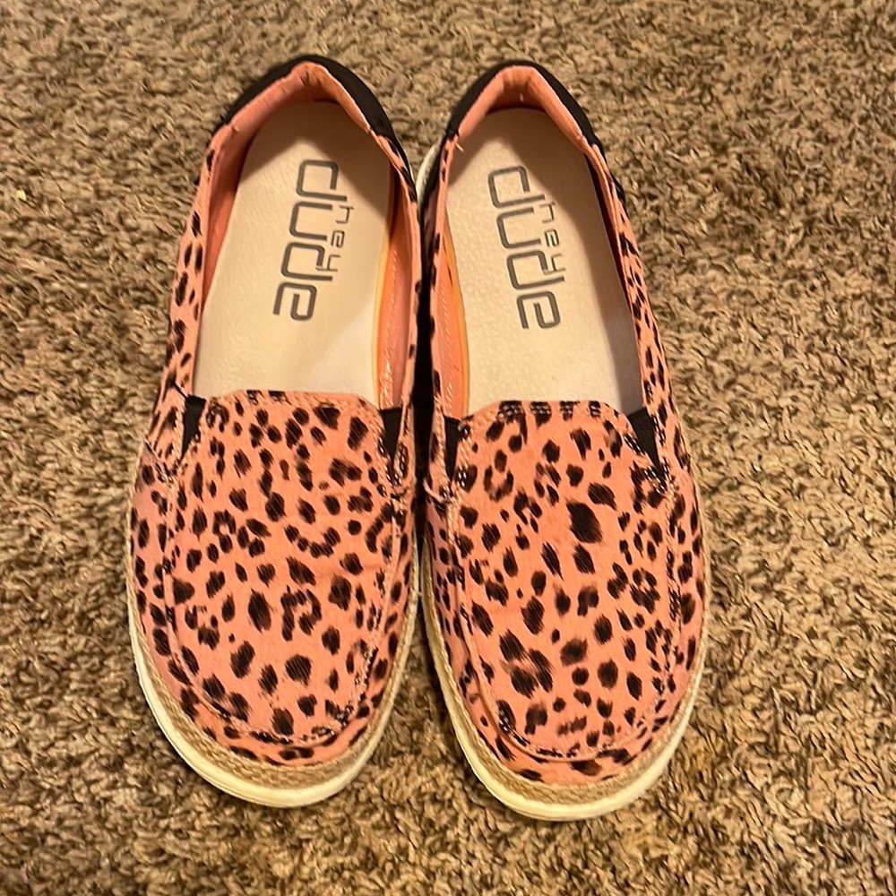 Hey Dude animal print shoes